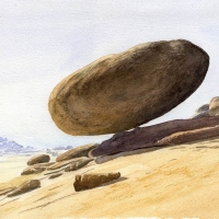 aquarelle-bloc-quilibre-reguibat-mauritanie