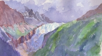 aquarelle-glacier-argentière