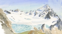 aquarelle-glacier-tour-aiguille-chardonnet