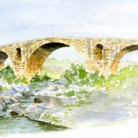 Watercolour-Pont-Julien