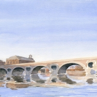 Watercolour-Pont-Neuf-Toulous