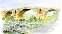 Watercolour-Pont-Julien