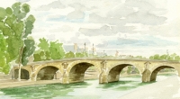 Watercolor-Pont-Marie