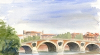 Watercolor-Pont-Neuf-Tou
