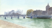 Watercolor-Pont-des-Arts