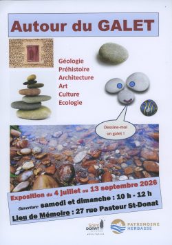 G.B. L’exposition « Autour du Galet » revient cet été dans la Drôme